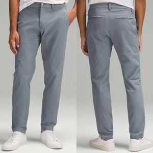 Lululemon ABC Slim Fit Cotton Versa Twill Trouser Pants Blue Mens 33 From 2025
